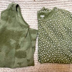 Pair of cute, navy green Old Navy dresses • size xs (5)